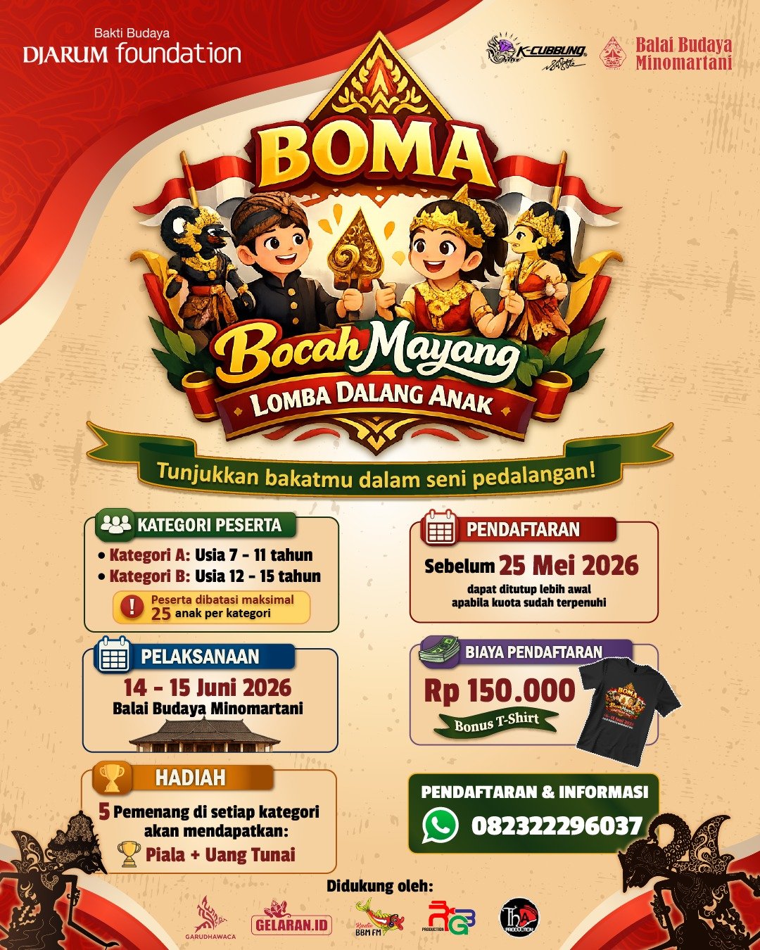 PENDAFTARAN Lomba Dalang Anak